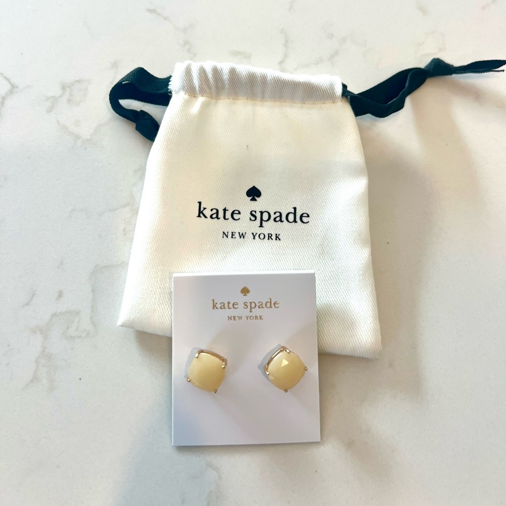 Kate Spade Cream Stud Earrings